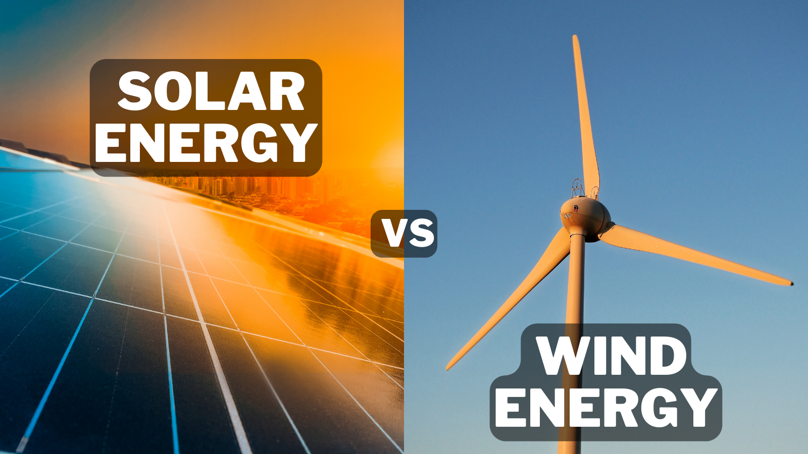 Solar Energy vs Wind energy