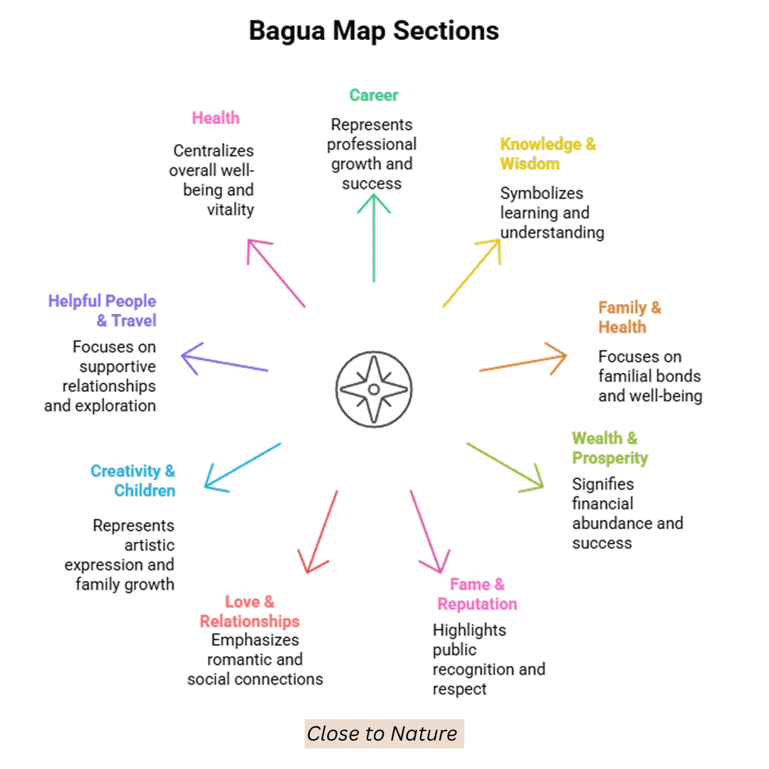 Bagua Map Sections