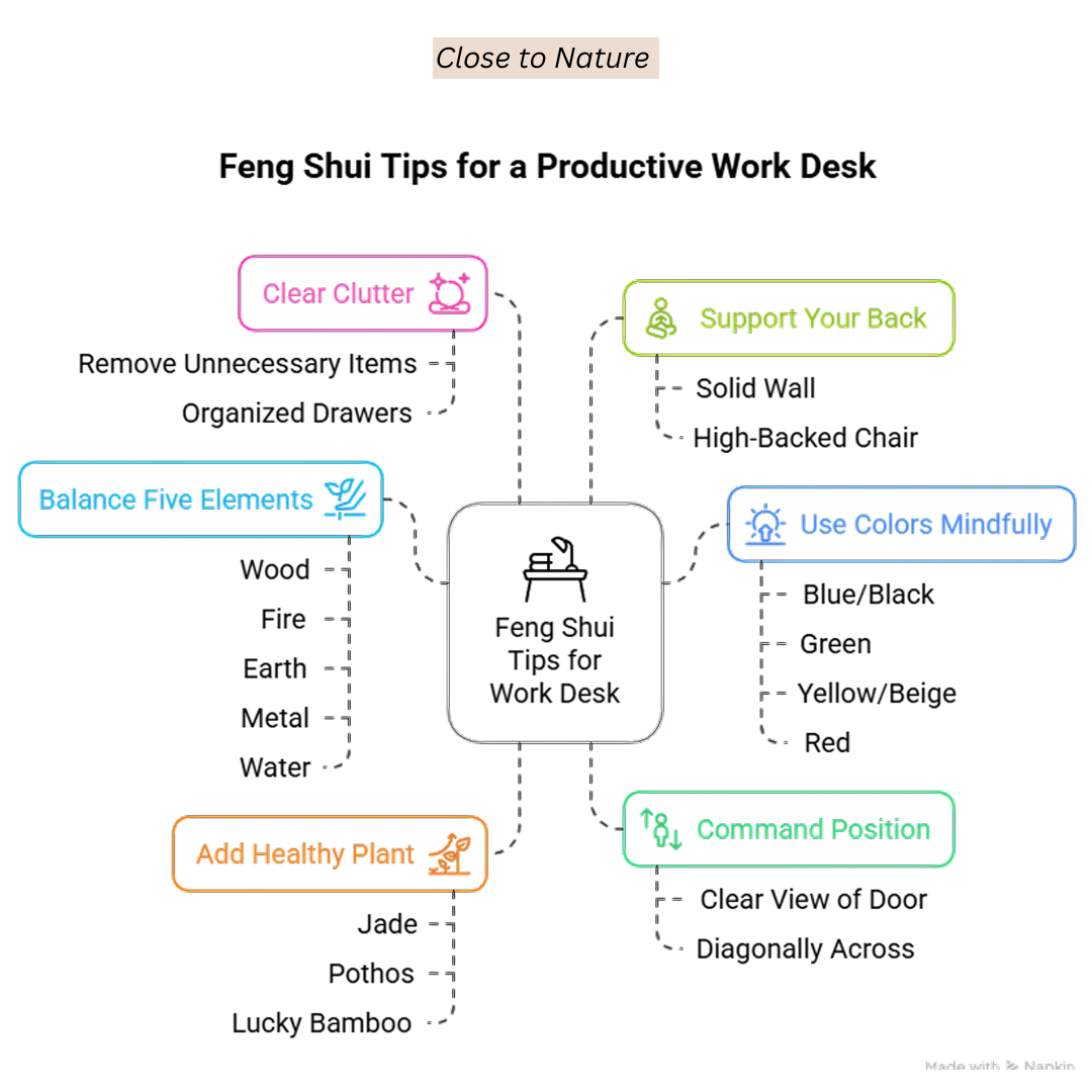 Feng Shui Tips For A Productive Work Desk