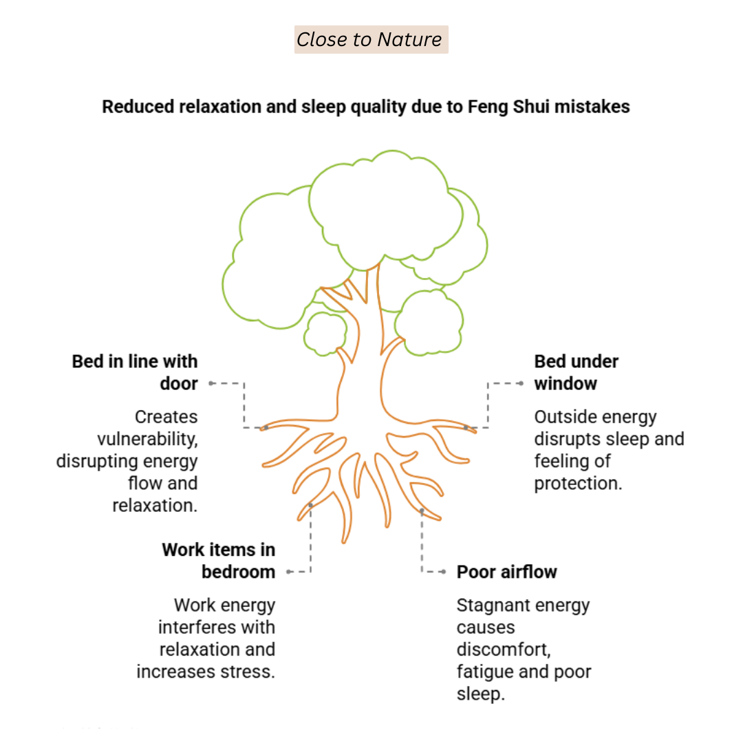 Reduced Relaxation And Sleep Quality Due To Feng Shui Mistakes