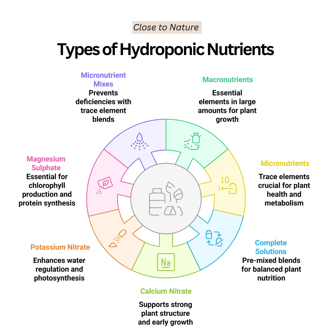 Types Of Hydroponic Nutrients