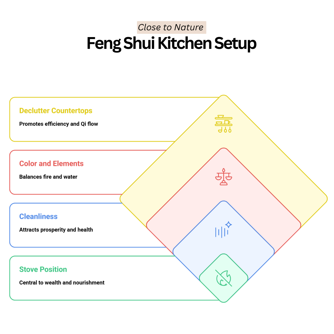 Feng Shui Kitchen Setup