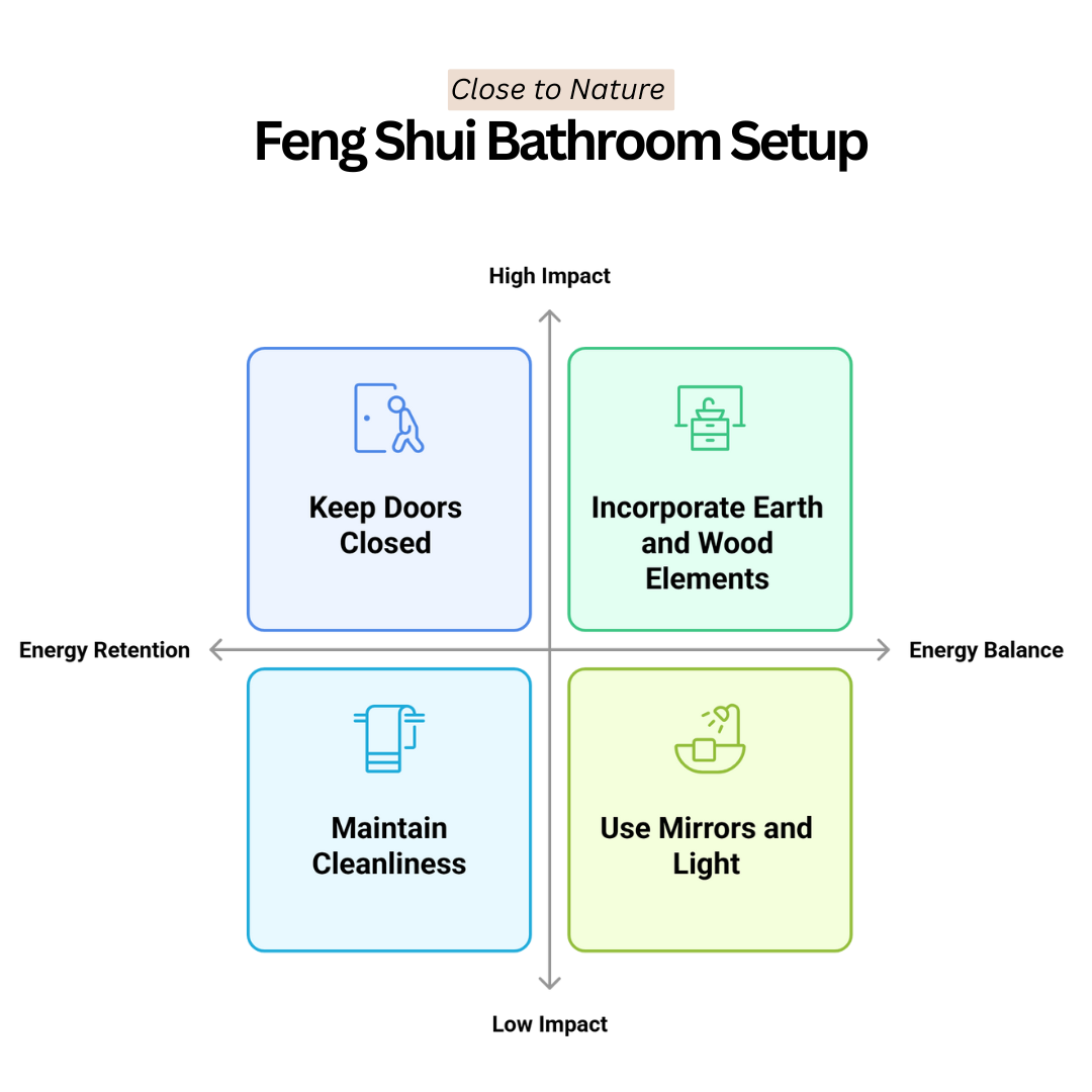 Feng Shui Bathroom Setup