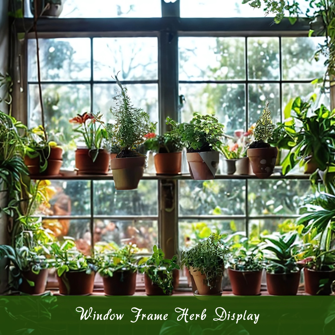 Window Frame Herb Display