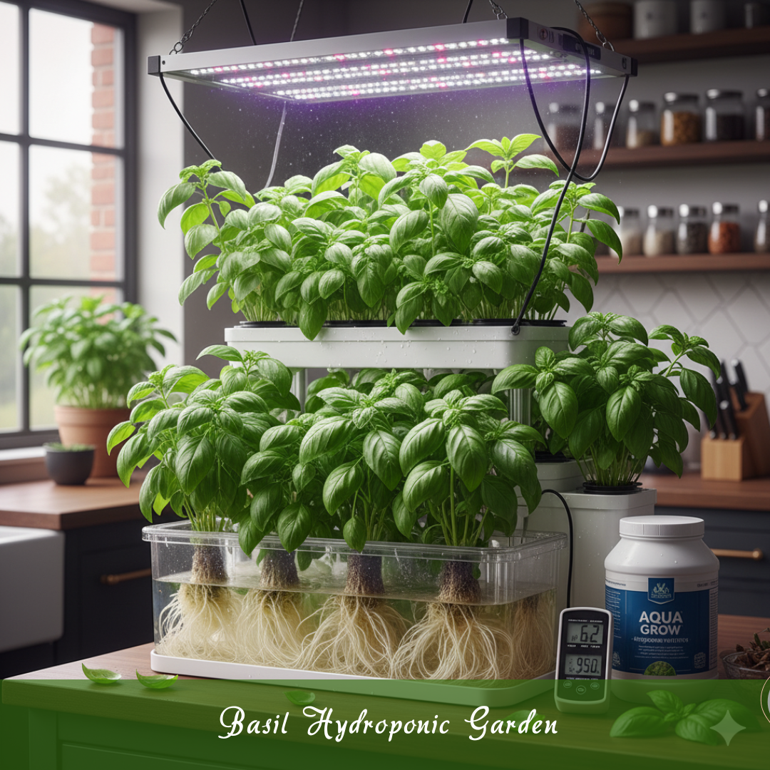 Basil Hydroponic Garden