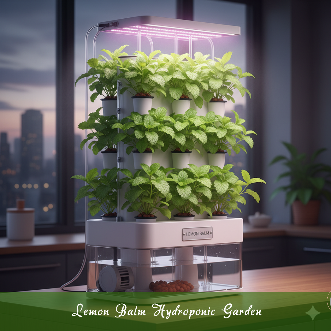 Lemon Balm Hydroponic Garden