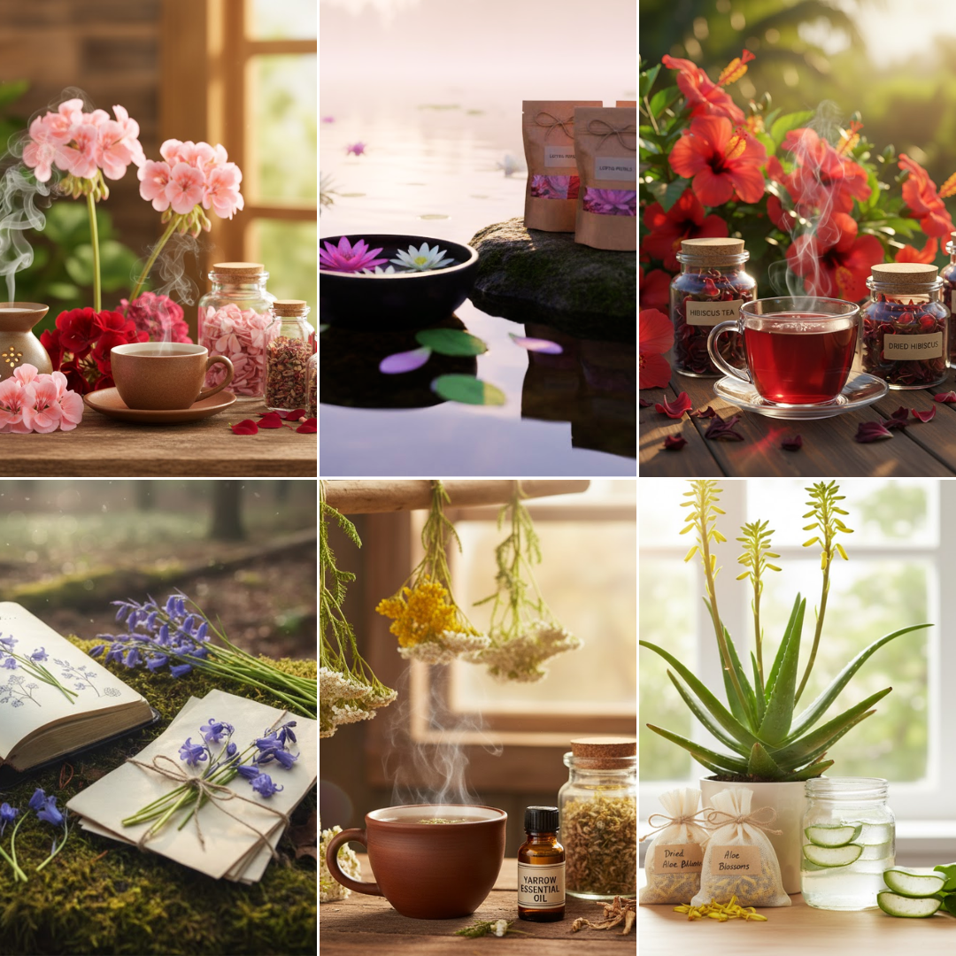 Beautiful Flowers That Represent Healing - Geranium, Lotus Lily, Hibiscus, Bluebell, Yarrow and Aloe Vera Beautiful Flowers That Represent Healing - Geranium, Lotus Lily, Hibiscus, Bluebell, Yarrow and Aloe Vera