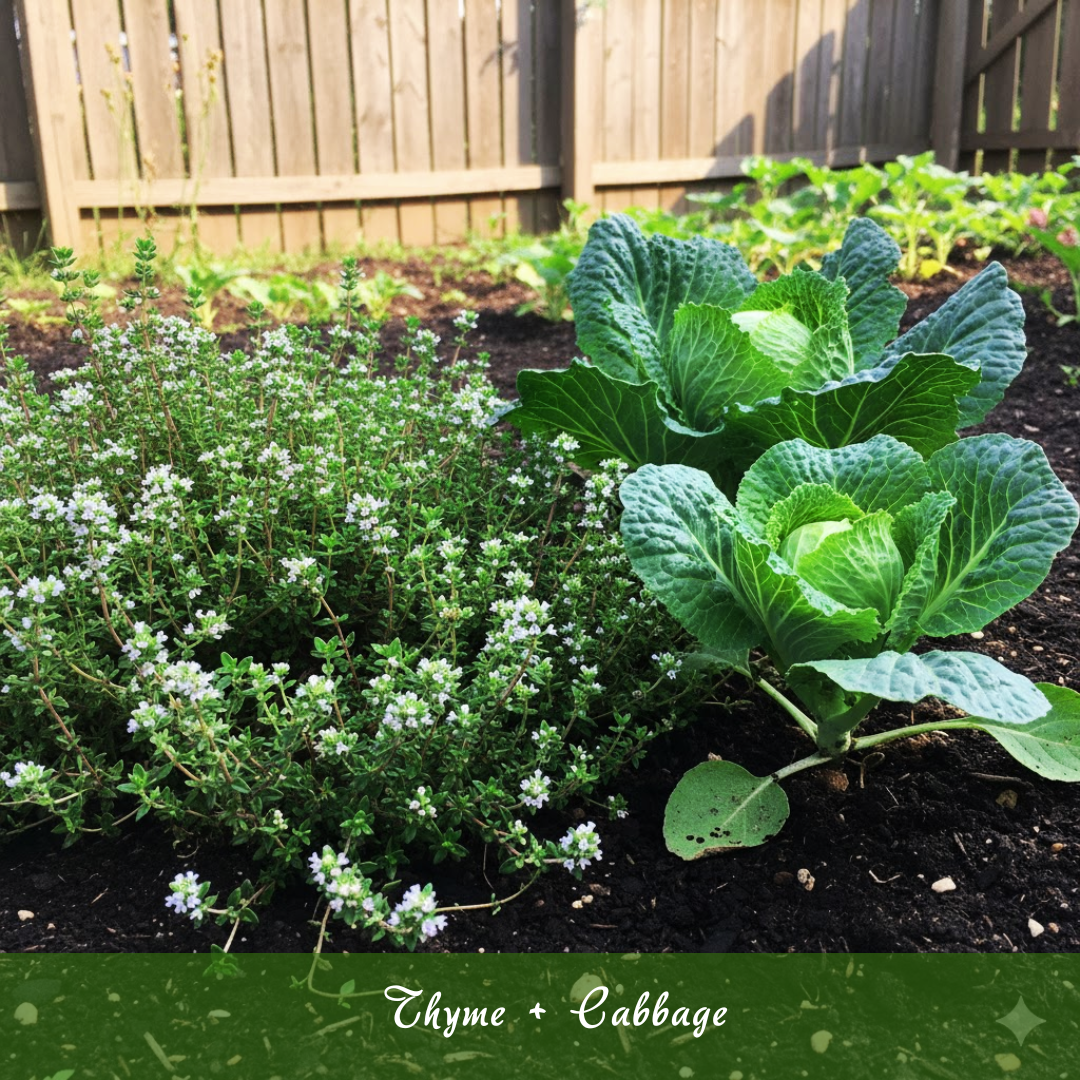 Thyme + Cabbage / Broccoli / Strawberries Thyme + Cabbage / Broccoli / Strawberries