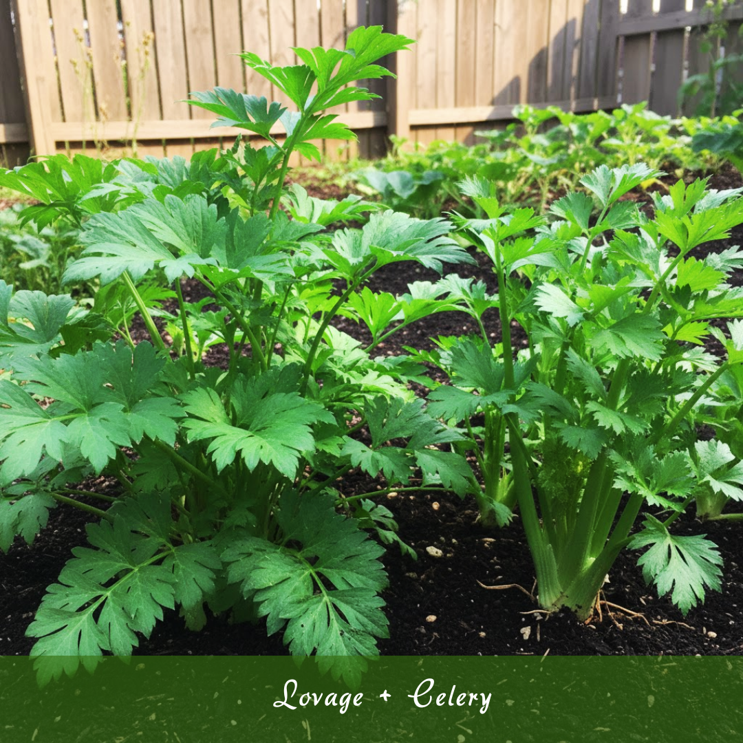 Lovage + Celery / Tomatoes / Cabbage Lovage + Celery / Tomatoes / Cabbage