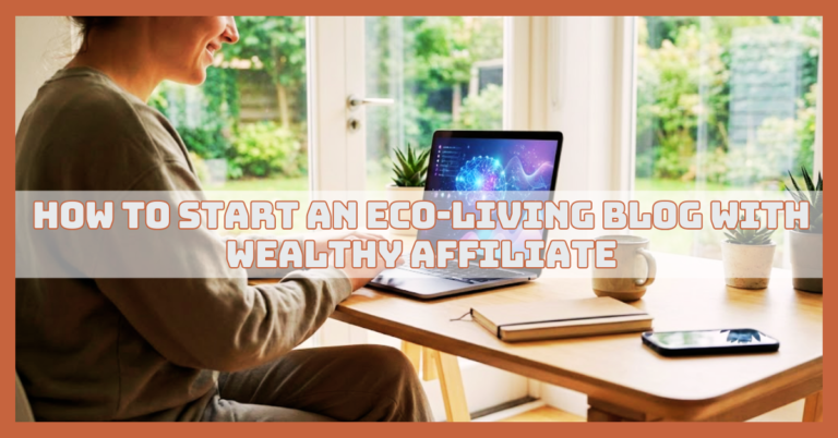 How To Start An Eco-Living Blog With Wealthy Affiliate